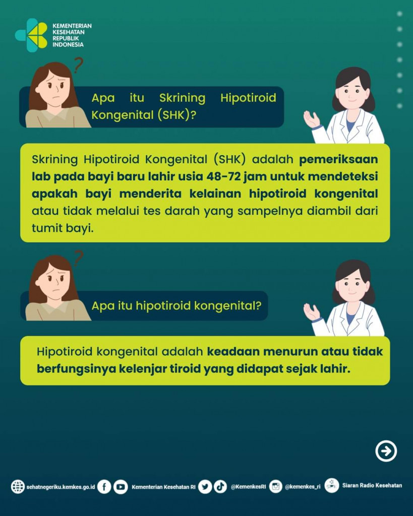 KETAHUI SEPUTAR SKRINING HIPOTIROD KONGENITAL (SHK) | Diskes Badung