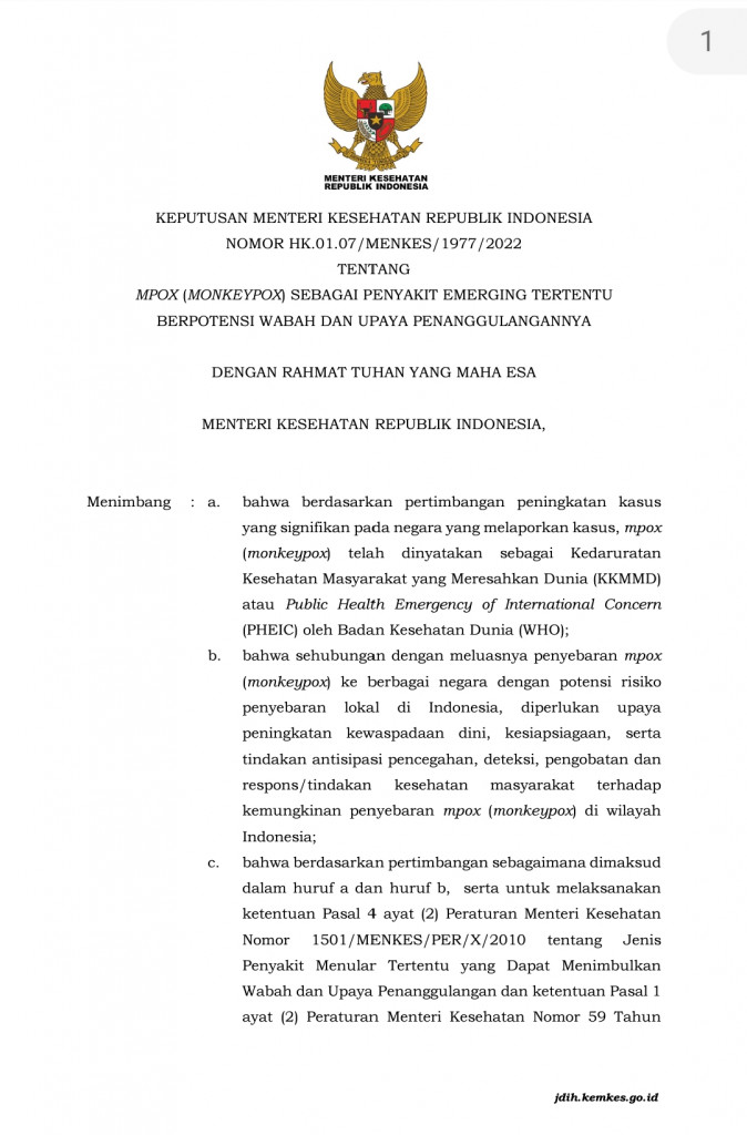 Kepmenkes Ri Nomor Hk 01 07 Menkes 1977 2022 Diskes Badung Kepmenkes Ri Nomor Hk 01 07 Menkes 1977 2022 Diskes Badung